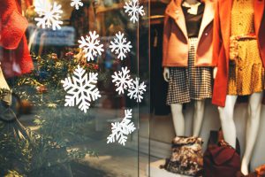 Store front over Christmas period